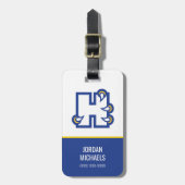 Étiquette À Bagage Hilbert College H (Devant Vertical)