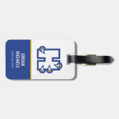 Étiquette À Bagage Hilbert College H (Dos horizontal)