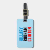Étiquette À Bagage Hillary Rodham Clinton (Devant Vertical)