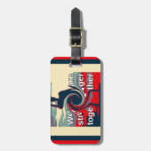 Étiquette À Bagage Hillary USA nous sommes plus forts ensemble (Devant Vertical)