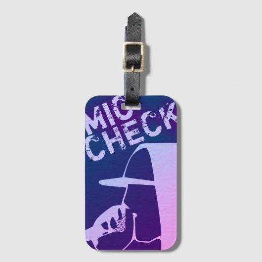 ÉTIQUETTE À BAGAGE HIP HOP (Devant Vertical)