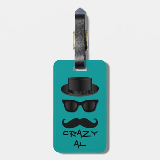 Étiquette À Bagage Hippie (Dos Vertical)