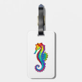 Étiquette À Bagage Hippocampe polygonal arc-en-ciel (Dos Vertical)