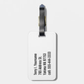 Étiquette À Bagage Hippopotame (Dos Vertical)