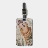 Étiquette À Bagage Hippopotame, mosaïque du Nil, Chambre du faune (Devant Vertical)