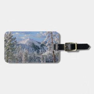 Étiquette À Bagage Hiver dans le parc national de Yellowstone, Wyomin