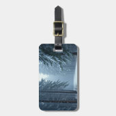Étiquette À Bagage hiver enneigé (Devant Vertical)