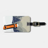 Étiquette À Bagage Hiver Snowboard étiquette de bagage personnalisée (Devant horizontal)