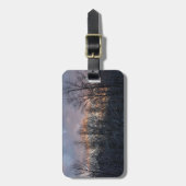 Étiquette À Bagage Hiver Sunrise I Pastel Paysage naturel (Devant Vertical)