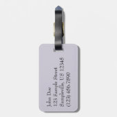 Étiquette À Bagage Hiver Sunrise I Pastel Paysage naturel (Dos Vertical)