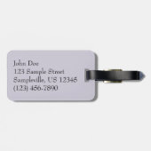 Étiquette À Bagage Hiver Sunrise I Pastel Paysage naturel (Dos horizontal)