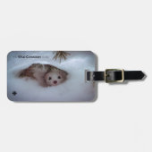 Étiquette À Bagage Hiver - Weasel à queue courte (Devant horizontal)