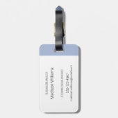 Étiquette À Bagage Hiver - Weasel à queue courte (Dos Vertical)