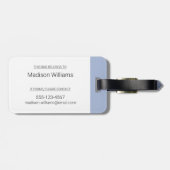 Étiquette À Bagage Hiver - Weasel à queue courte (Dos horizontal)