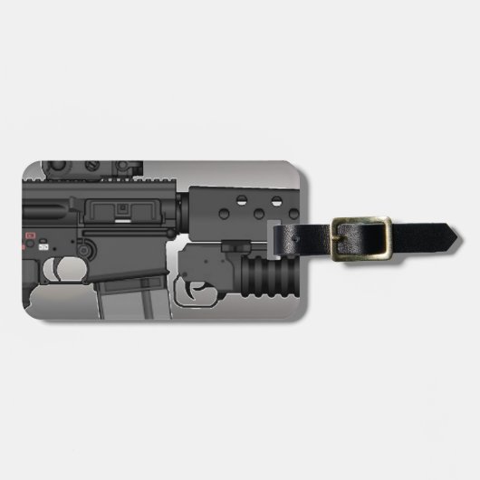Étiquette À Bagage HK417 avec M203 (Devant horizontal)