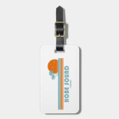 Étiquette À Bagage Hobe Sound Floride Sun Palm Trees (Devant Vertical)