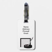 Étiquette À Bagage Hockey (Dos Vertical)