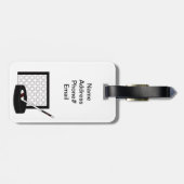 Étiquette À Bagage Hockey (Dos horizontal)