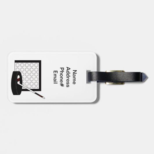 Étiquette À Bagage Hockey (Dos horizontal)