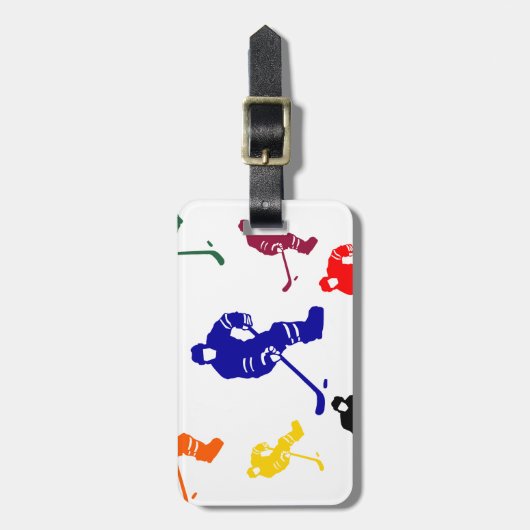 ÉTIQUETTE À BAGAGE HOCKEY (Devant Vertical)