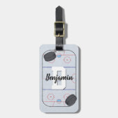 Étiquette À Bagage Hockey sur glace (Devant Vertical)