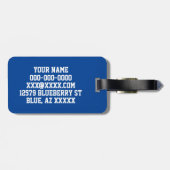 Étiquette À Bagage Hockey sur glace (Dos horizontal)