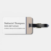 Étiquette À Bagage HOGSMEADE Station Vintage Graphisme (Dos horizontal)