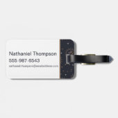 Étiquette À Bagage Hogwarts House Crest Motif de constellation (Dos horizontal)