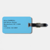 Étiquette À Bagage Hokusai - Le Mont Fuji reflète le lac Kawaguchi (Dos horizontal)