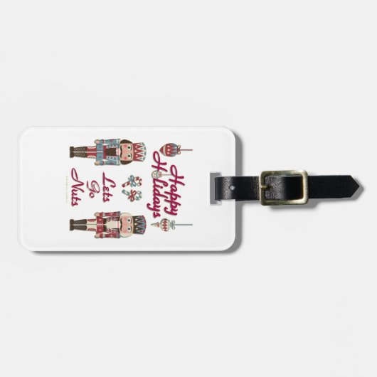 Étiquette À Bagage Holiday Nutcracker (Devant horizontal)