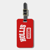 Étiquette À Bagage Hollis, Queens, New York (Devant Vertical)