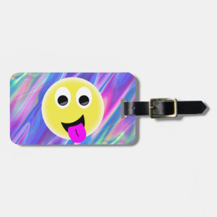 Étiquette À Bagage hologramme émoji