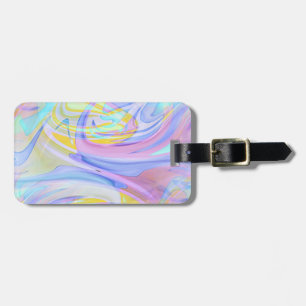 Étiquette À Bagage hologramme pastel