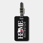 Étiquette À Bagage HOME Arlington Texas (Devant Vertical)