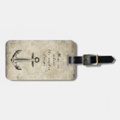 Étiquette À Bagage Home is the anchor drops (Devant horizontal)