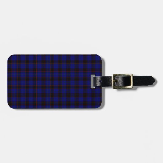 Étiquette À Bagage Homes Tartan (Devant horizontal)