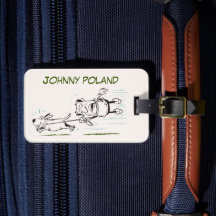 Homme Marcher un chien drôle nom de jeu Luggage Ta