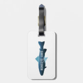 Étiquette À Bagage Honeoye Lake New York Fish (Dos Vertical)