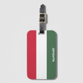 Étiquette À Bagage Hongrie Nationale Drapeau Patriotique (Devant Vertical)