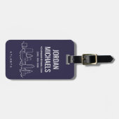 Étiquette À Bagage Horizon d'Atlanta (Devant horizontal)