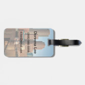 Étiquette À Bagage Horizon de Boston (Dos horizontal)