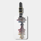 Étiquette À Bagage Horizon de Boston le Massachusetts (Devant Vertical)