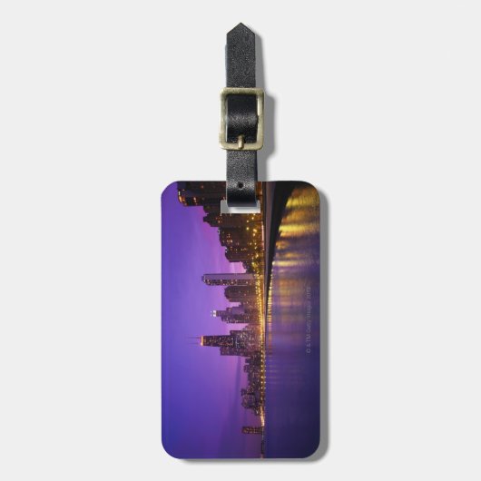 Étiquette À Bagage Horizon de Chicago (Devant Vertical)