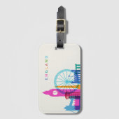 Étiquette À Bagage Horizon de l'Angleterre (Devant Vertical)