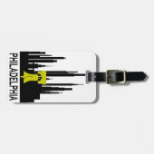 Étiquette À Bagage Horizon de Philadelphie (Devant horizontal)