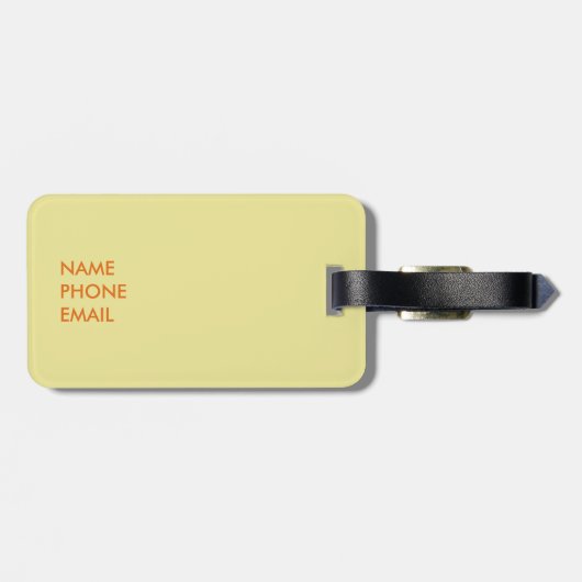 ÉTIQUETTE À BAGAGE HORIZON DE SAN FRANCISCO (Dos horizontal)