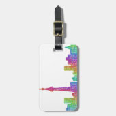 Étiquette À Bagage Horizon de Toronto (Devant Vertical)