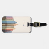 Étiquette À Bagage Horizon de ville d'Atlanta, la Géorgie | (Devant horizontal)