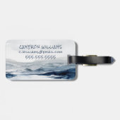 Étiquette À Bagage Horizon fané II (Dos horizontal)