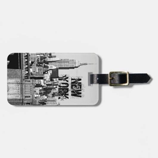 Étiquette À Bagage Horizon II de NYC (Devant horizontal)